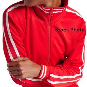 THE UPSIDE Iro Margot Track Jacket Chilli Red Wm Sz XS NWOT Zip Closure, Pockets